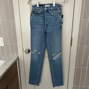 Re/done 80’s slim straight jeans size 25